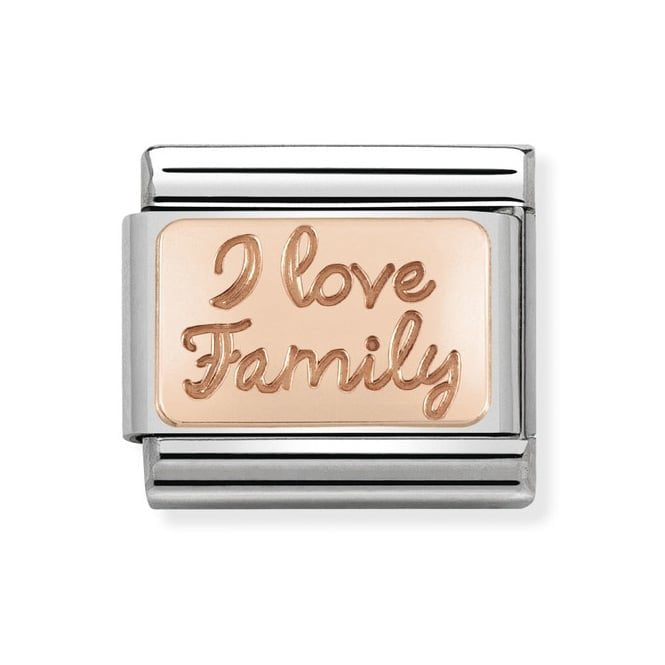 NOM ROSE GOLD I LOVE FAMILY - PLATES