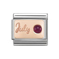 NOM ROSE GOLD JULY RUBY - STONE MONTH