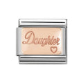 NOM ROSE GOLD DAUGHTER HEART - PLATES