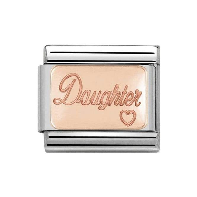 NOM ROSE GOLD DAUGHTER HEART - PLATES