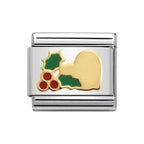 NOM HEART WITH HOLLY - CHRISTAMS