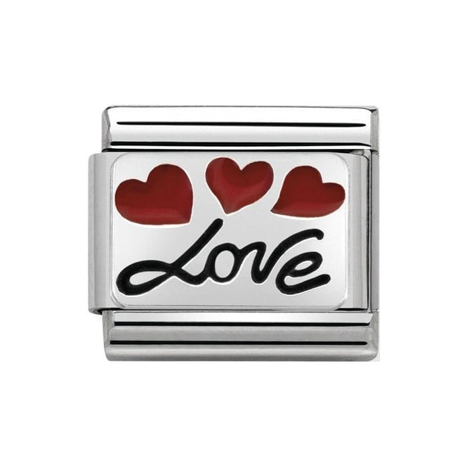 NOM LOVE IN ITALICS BALLOON SILV SHINE - SYMBOL