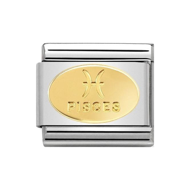 NOM PISCES GOLD - ZODIAC OVAL