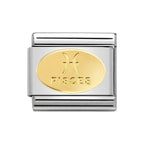 NOM PISCES GOLD - ZODIAC OVAL