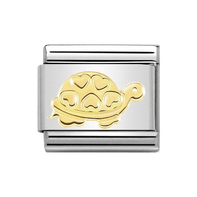 NOM TURTLE WITH HEARTS GOLD - SYMBOLS
