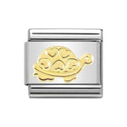 NOM TURTLE WITH HEARTS GOLD - SYMBOLS