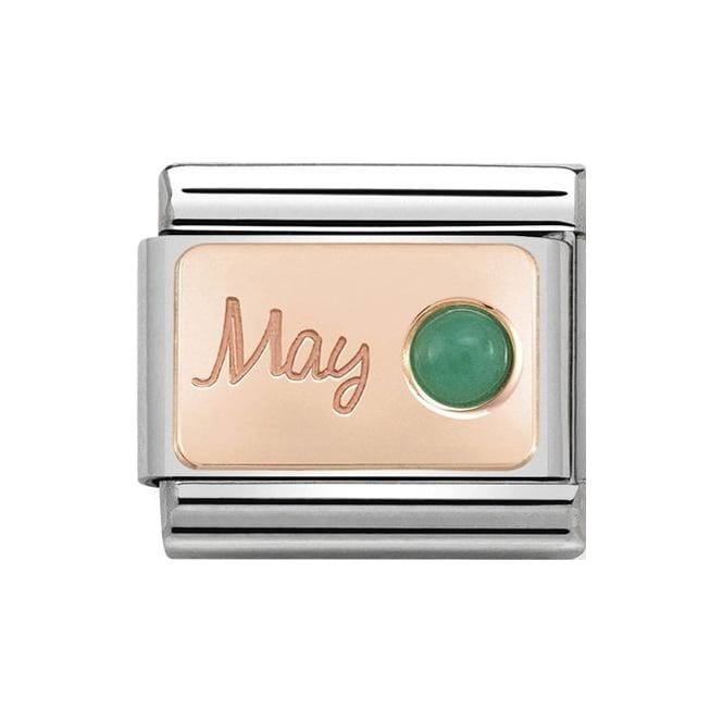 NOM ROSE GOLD MAY EMERALD - STONE MONTH