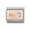 NOM ROSE GOLD MAR AQUAMARINE - STONE MONTH