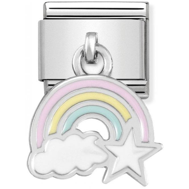 RAINBOW CLOUD STAR ENAMEL DANGLE CHARM