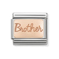 NOM 9 ROSE GOLD BROTHER PLATE