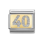 NOM 40 NUMBER FORTY - GLITTER PLATES