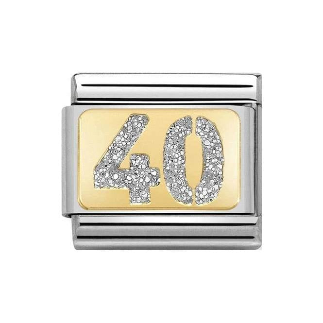 NOM 40 NUMBER FORTY - GLITTER PLATES