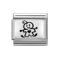 NOM SILV SH BABY BOY CHARM - OXYDISED