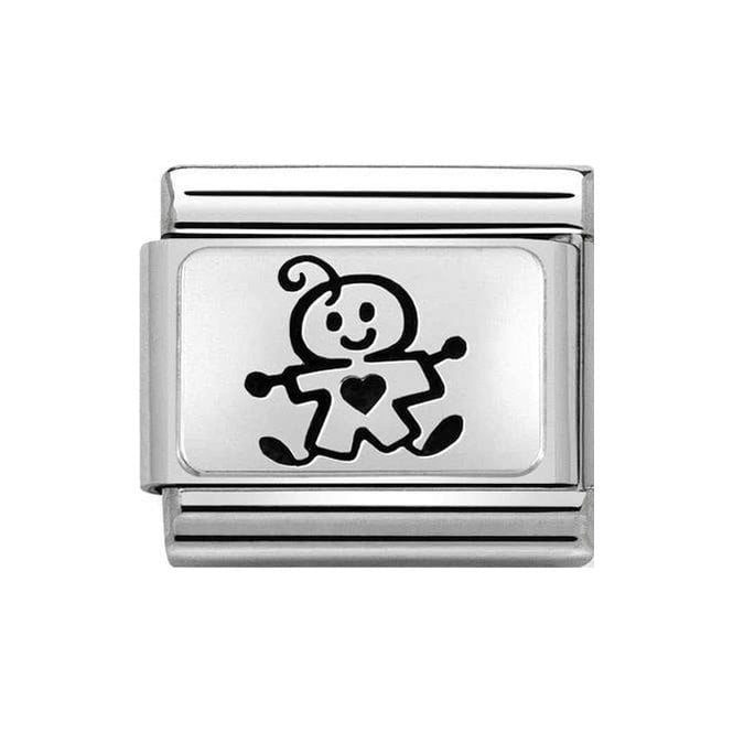 NOM SILV SH BABY BOY CHARM - OXYDISED