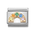 NOM ROSE GOLD CZ RAINBOW