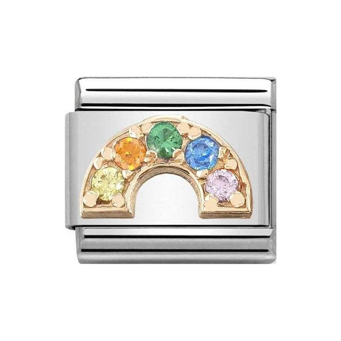 NOM ROSE GOLD CZ RAINBOW