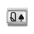 NOM SILV SH - QUEEN OF SPADES CHARM