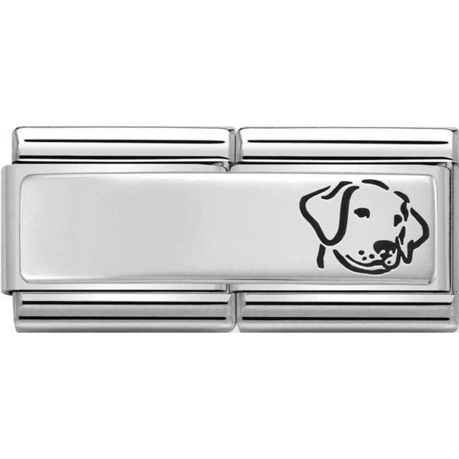 330710/16 NOM CUSTOM DOG SIL - DOUBLE ENGRAV