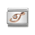 NOM LETTER I CZ ROSE GOLD