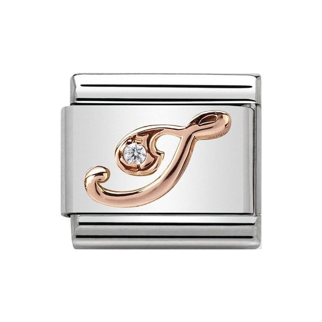 NOM LETTER I CZ ROSE GOLD