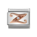 NOM LETTER Z CZ ROSE GOLD