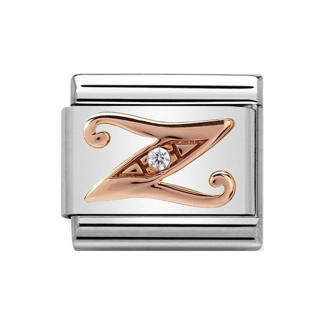 NOM LETTER Z CZ ROSE GOLD