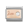NOM ROSE GOLD JUNE PEARL - STONE OF MONTH