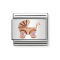 NOM ROSE GOLD PNK CZ PRAM