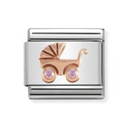 NOM ROSE GOLD PNK CZ PRAM