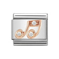 NOM ROSE GOLD CZ MUSIC NOTE