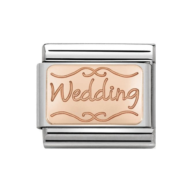 NOM 9 ROSE GOLD WEDDING PLATE