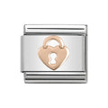 NOM ROSE GOLD HEART LOCK