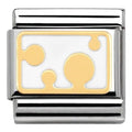 NOM WHT POLKA DOTS PLATE - POIS