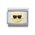NOM CAT WITH GLASSES ENAMEL - SYMBOLS