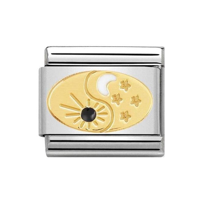 NOM BLK TAO SUN & MOON ENAMEL - SYMBOLS