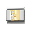 NOM H GOLD CZ LETTER-CZ INITIALS