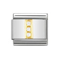NOM I GOLD CZ LETTER-CZ INITIALS