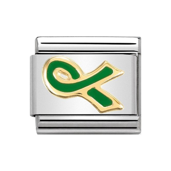 NOM GOLD GREEN RIBBON MENTAL HEALTH - DAILY LIFE FUN