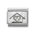 NOM HOME WITH HEART CZ SILV SHINE