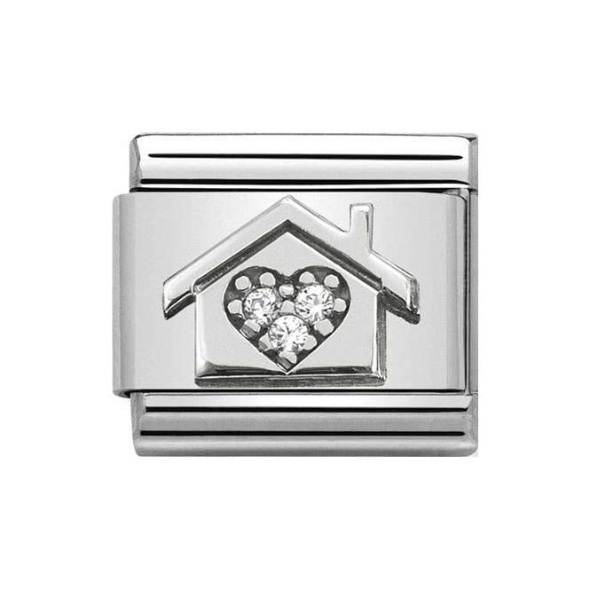 NOM HOME WITH HEART CZ SILV SHINE