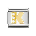 NOM K GOLD CZ LETTER-CZ INITIALS