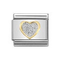 NOM SILVER HEART - GLITTER SYMBOLS