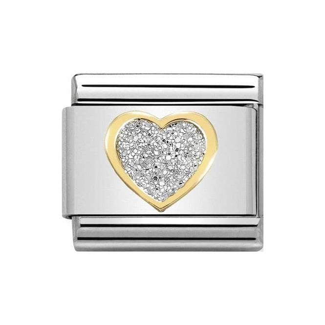 NOM SILVER HEART - GLITTER SYMBOLS