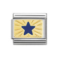 NOM GOLD BLUE STAR - PLATES