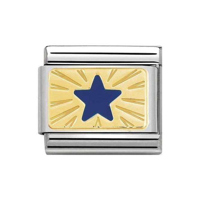 NOM GOLD BLUE STAR - PLATES