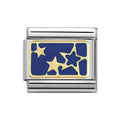 NOM GOLD BLUE STARS - PLATES