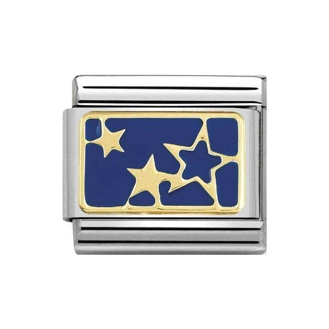 NOM GOLD BLUE STARS - PLATES