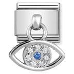 NOM CZ GREEK EYE DANGLE - CHARMS