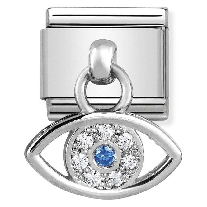 NOM CZ GREEK EYE DANGLE - CHARMS