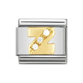 NOM Z GOLD CZ LETTER-CZ INITIALS